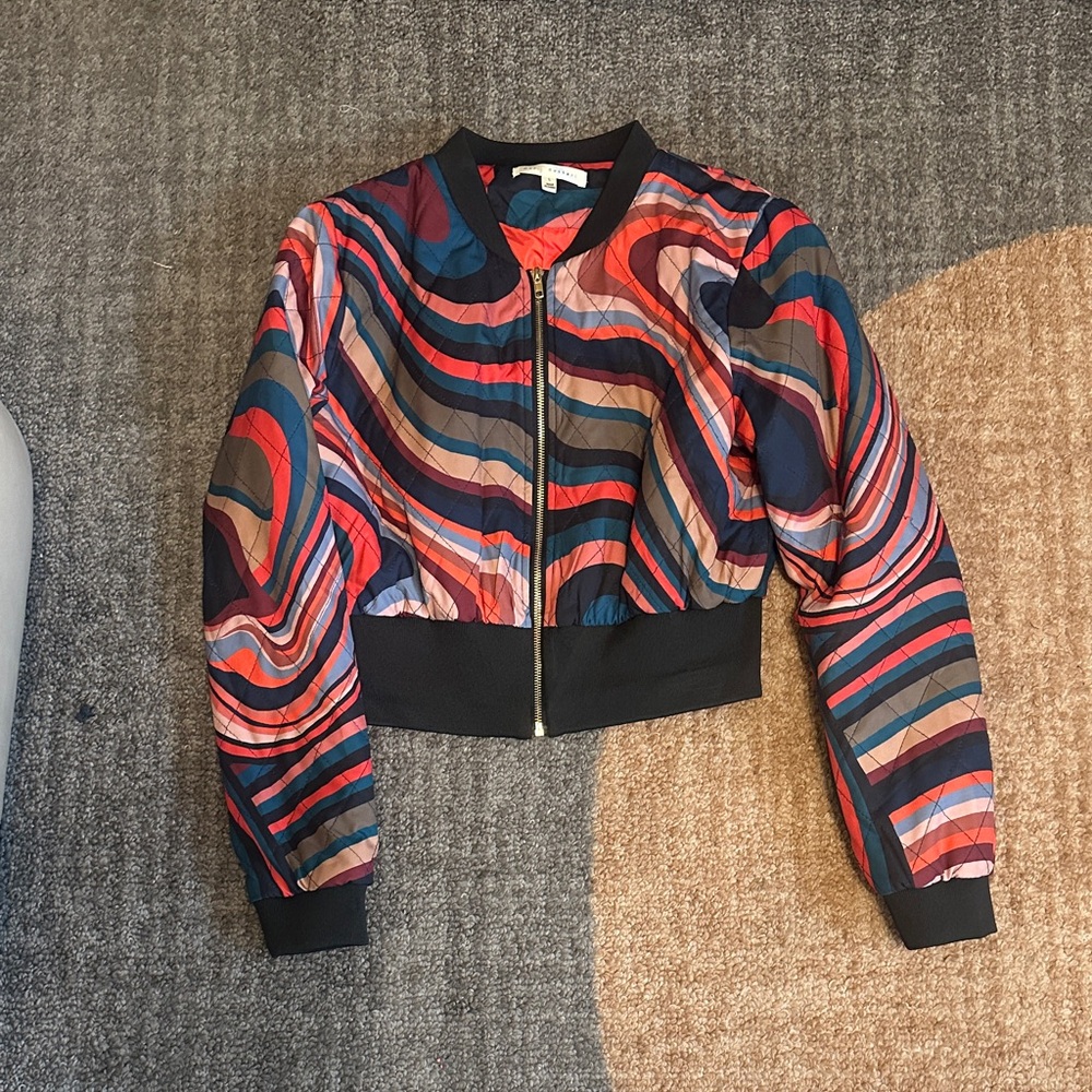 Colorful Crop Women's Bomber Jacket